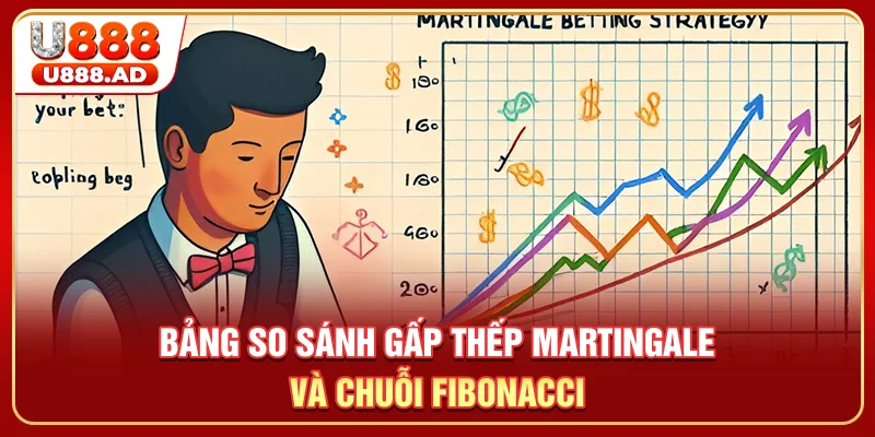 Bảng so sánh gấp thếp Martingale và chuỗi Fibonacci