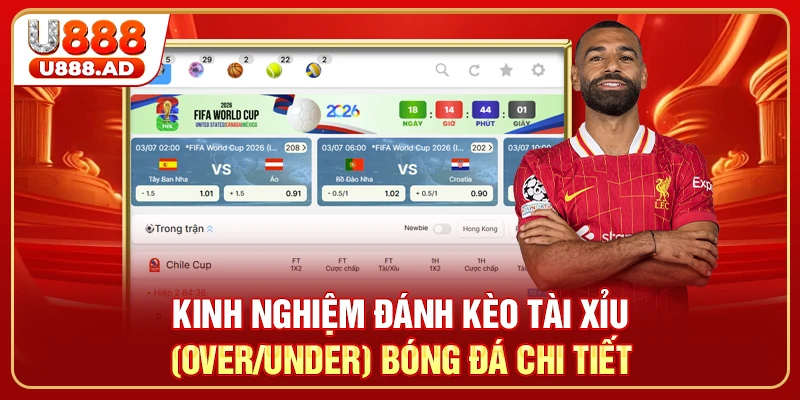 Kinh Nghiệm Đánh Kèo Tài Xỉu (Over/Under) Bóng Đá Chi Tiết