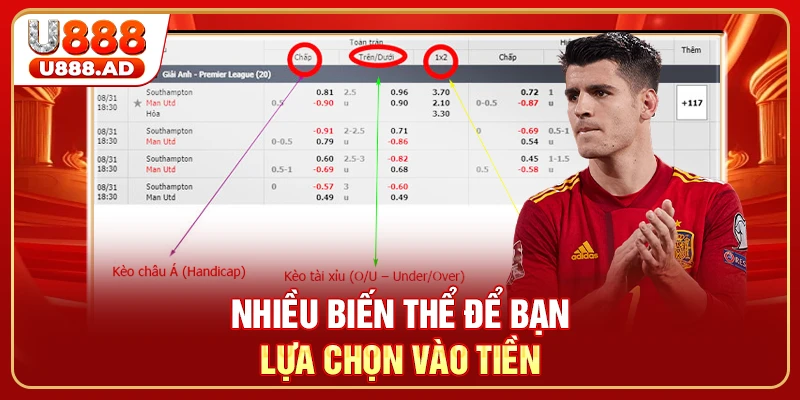 Nhiều biến thể để bạn lựa chọn vào tiền